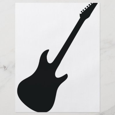 a black guitar