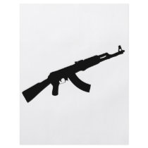 black gun ak 47 icon custom flyer