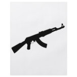 black gun ak 47 icon flyers