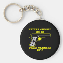 Black Gun Better Tried By 12 Keychain