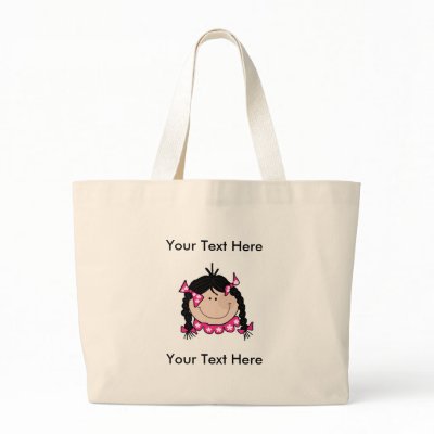 Saco da menina do CABELO PRETO Bolsas por toddlersplace