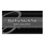 Black Hair Salon Stylish Beautician Business Card business cards