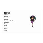 Black Hair Sexy Nurse T-shirts and Gifts Business Card Template