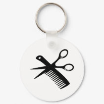 black hairdresser comb scissors keychains by Tomaniac black hairdresser comb scissors keychains