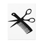 black, hairdresser, comb, scissors, barber,
