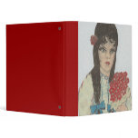 Black Haired Blue Eyed Girl Binder