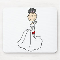 Black Haired Bride Mousepad by stick_figures Black Haired Bride Mousepad