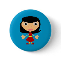 Black Haired Girl With Red Shoes buttons