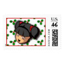 Black Haired Manga HOLIDAY Postage postage by stampstore Black Haired Manga HOLIDAY Postage postage
