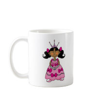 Black haired princess mugs