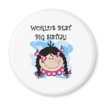Black Haired World's Best Big Sister Magnet