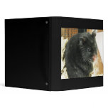 Black Hamster Photo 3 Ring Binder
