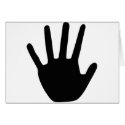 black hand icon cards