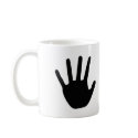 black hand icon mugs