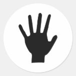 black hand icon sticker