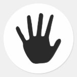 black hand icon stickers