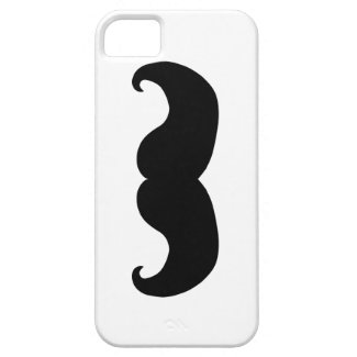 Black Handlebar Mustache Iphone 5 Cases