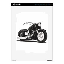 Black Harley motorcycle iPad 3 Skins
