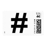 black hash number postage