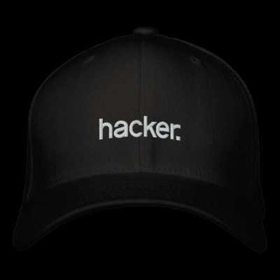 Black Hat hacker. Embroidered Baseball Cap by permabannedclothing