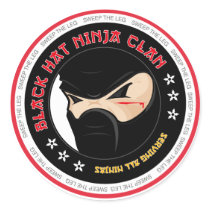 Black Hat Ninja Sticker