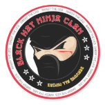 Black Hat Ninja Sticker