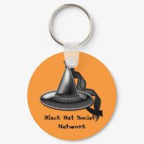 Black Hat Society Network Keychain by GypsyWytch Black Hat Society Network Keychain