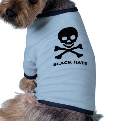 ** Black Hats ** Dog T Shirt by AKR000