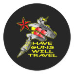 Black Have Gun Will Travel Sticker
