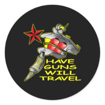 Black Have Gun Will Travel stickers