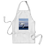 Black-headed gull in flight aprons