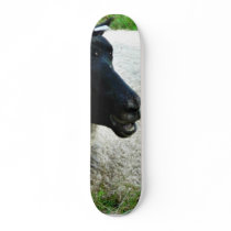 Black Headed Sheep On Grass skateboards by lifesphere Black Headed Sheep On Grass skateboards