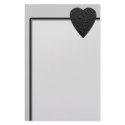 Black Heart! 3D Relief Effect! Stationery Paper. by PsyborgAli Black Heart! 3D Relief Effect! Stationery Paper.
