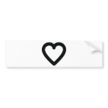 black heart bumper stickers