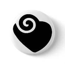 black heart buttons