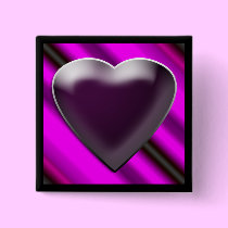 Black Heart Button buttons