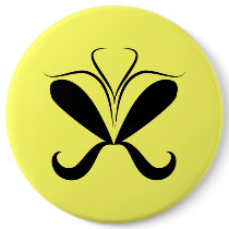 Black Heart Design buttons