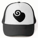 black heart hats by VioDeSign black heart hats