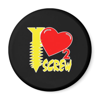 Black Heart Love 2 Screw Magnet by WhiteTiger_LLC