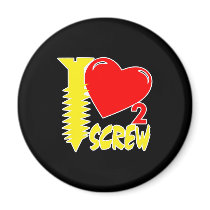 Black Heart Love 2 Screw magnets by WhiteTiger_LLC Black Heart Love 2 Screw magnets