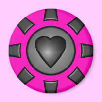 Black Heart Magnet magnets