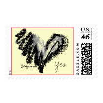 Black Heart Postage postage by lillyarts Black Heart Postage postage