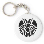 Black Heart Shaped Spider Key Chains