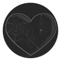 Black Heart Sticker #1 by SuanSKatra Black Heart Sticker #1