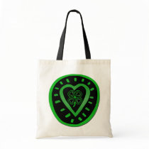 Black Heart with shamrock bags