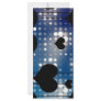Black hearts and blue lights full color rack card