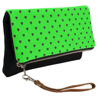 green and black clutch