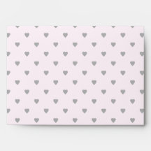 Black Hearts on Pretty Pink. Envelope