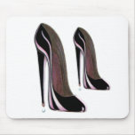 Black High Heel Shoe Mouse Mat