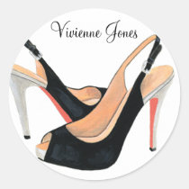 Black High Heels Personalized Sticker stickers